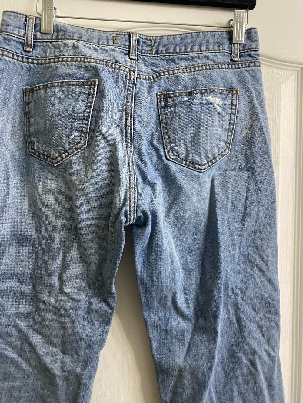 By Flow Korea Amber Jeweled Statement Distressed Ankle Y2K Whimsigoth Jeans Sz M - Picture 11 of 15